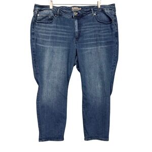 Torrid Jeans Womens 24R Blue Medium Wash Skinny Stretch Denim High Rise Slimming